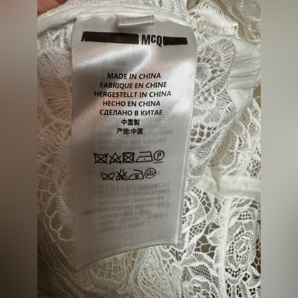 McQ by Alexander McQueen White Lace Blazer-never been used - Picture 8 of 12